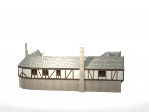 medieval inn the blue rabbit Modelo 3D