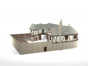 medieval inn the blue rabbit Modelo 3D
