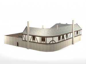 medieval inn the blue rabbit Modelo 3D