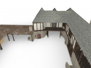 medieval inn the blue rabbit Modelo 3D
