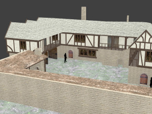 medieval inn the blue rabbit Modelo 3D