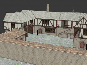 medieval inn the blue rabbit Modelo 3D