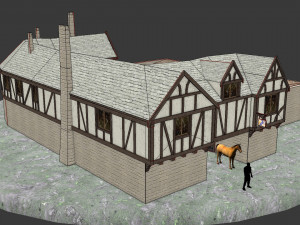 medieval inn the blue rabbit Modelo 3D