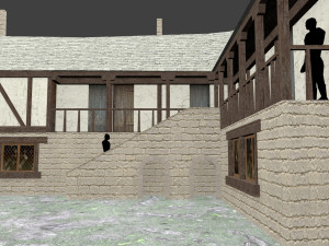 medieval inn the blue rabbit Modelo 3D