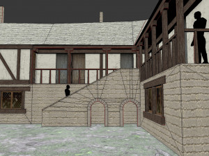 medieval inn the blue rabbit Modelo 3D
