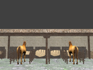 medieval inn the blue rabbit Modelo 3D