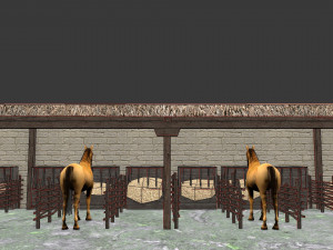 medieval inn the blue rabbit Modelo 3D