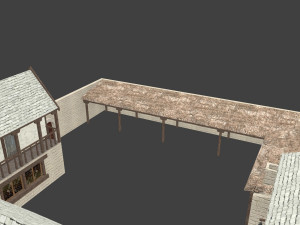 medieval inn the blue rabbit Modelo 3D
