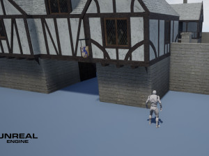 medieval inn the blue rabbit Modelo 3D