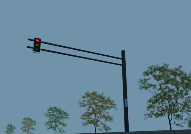 traffic light 3D Model .c4d .max .obj .3ds .fbx .stl .blend 