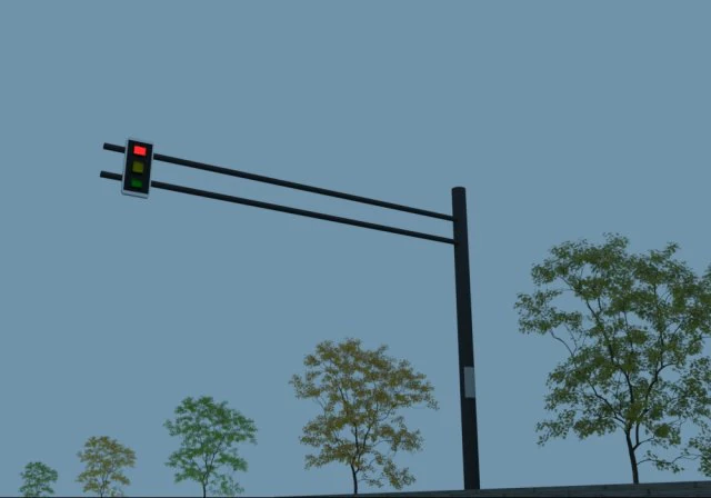 sem&aacute;foro Modelo 3D .c4d .max .obj .3ds .fbx .stl .blend 