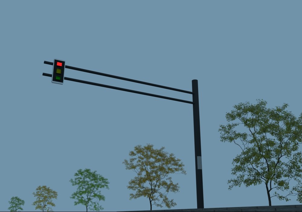Traffic Light Free 3d Model In Environment 3dexport