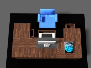 table setup 3D Model