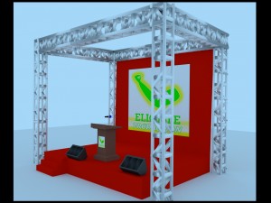 outdoor stage Modello 3D