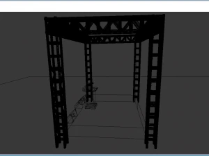outdoor stage 3D Model
