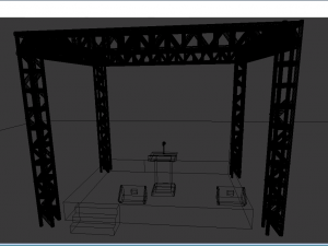outdoor stage Modello 3D