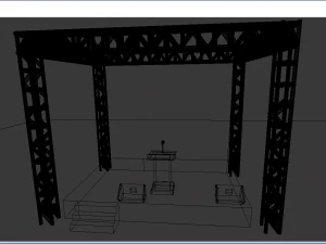 outdoor stage 3D Model