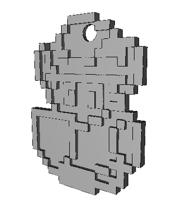 link keychain 3D Model .c4d .max .obj .3ds .fbx .stl .blend