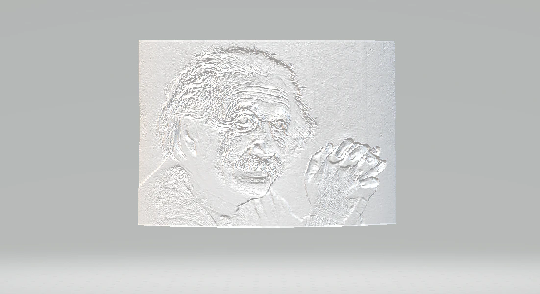 albert einstein lithophane 3D Print Model .c4d .max .obj .3ds .fbx .stl .blend 