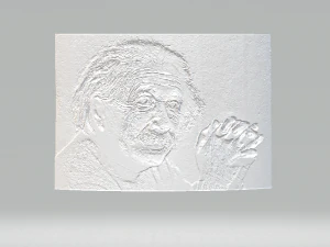 albert einstein lithophane 3D Print Model