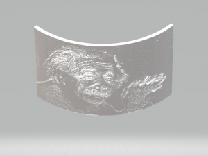 albert einstein lithophane 3D Print Model