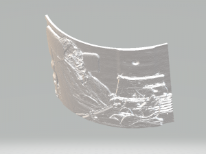 stephen hawking lithophane 3D-printmodel