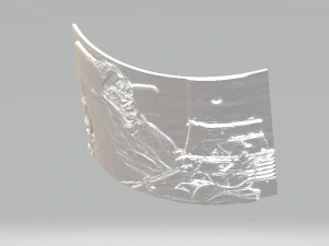 stephen hawking lithophane 3D Print Model
