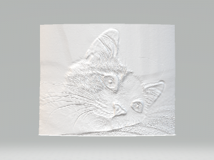 lithophane cat 3D-printmodel