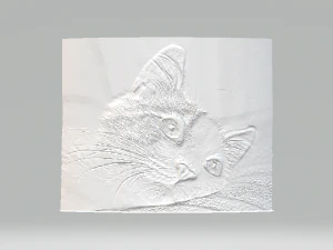lithofaan kat 3D printmodel