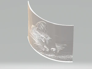 lithophane cat 3D Print Model