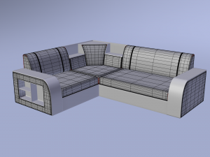 corner sofa 3D 모델