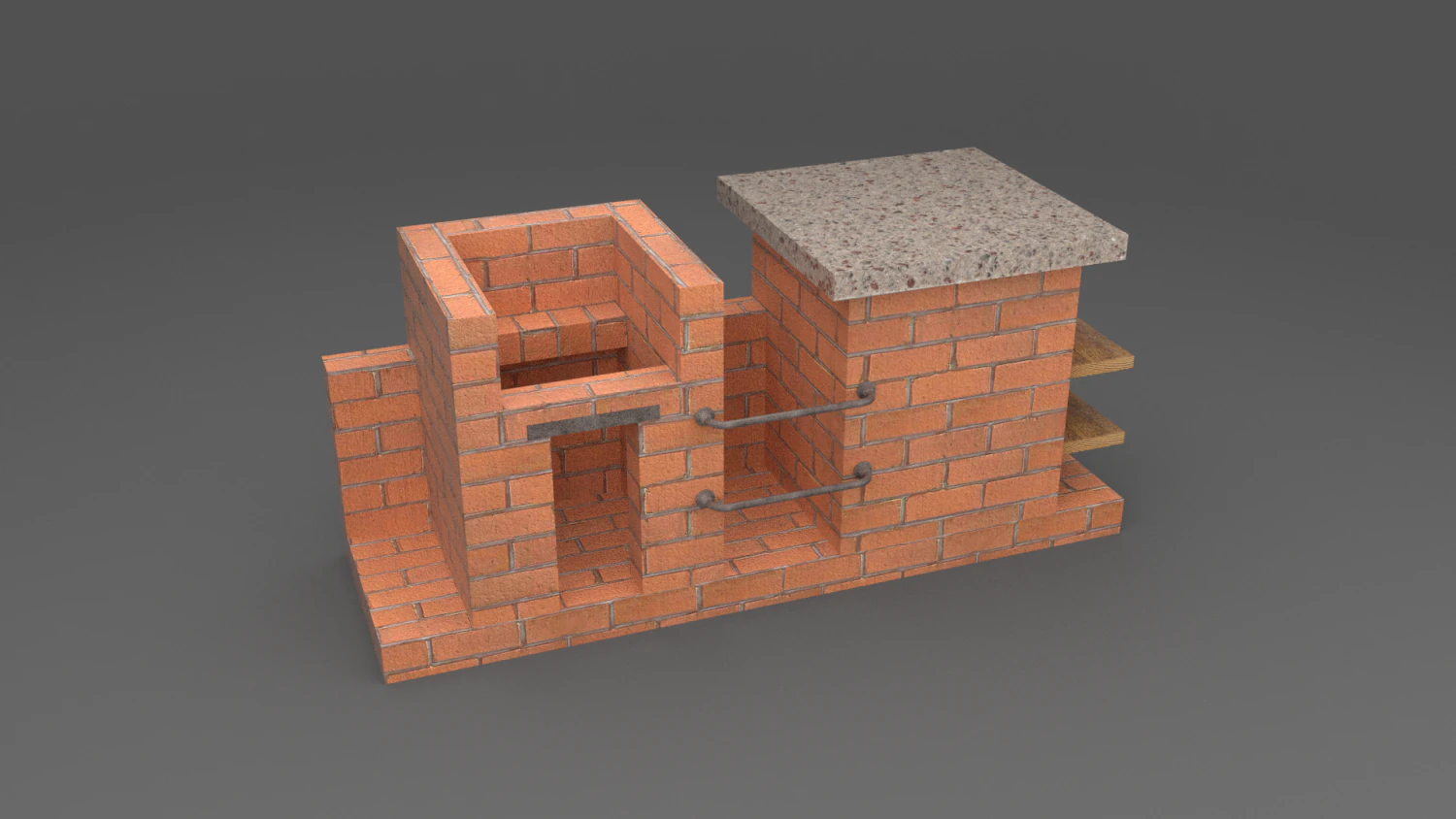 grill 3D Model .c4d .max .obj .3ds .fbx .stl .blend 