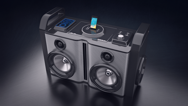 boom box 3D मॉडल .c4d .max .obj .3ds .fbx .stl .blend 