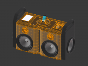 boom box 3D मॉडल