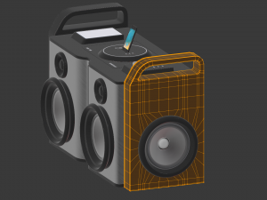 boom box 3D मॉडल