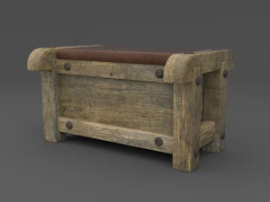 벤치 3D 모델