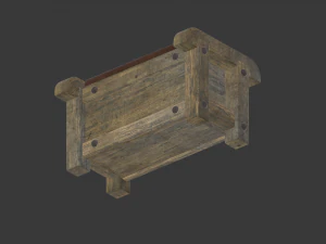 벤치 3D 모델