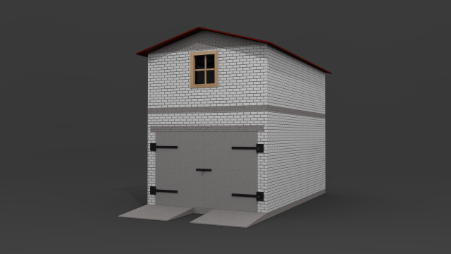 garage Model 3D .c4d .max .obj .3ds .fbx .stl .blend