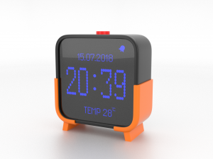 digital clock h-100 3D Model