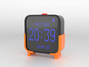 digital clock h-100 3D Model