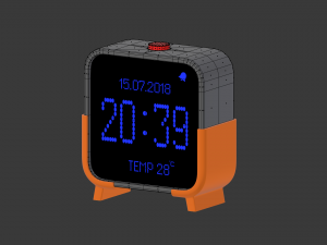 digital clock h-100 Model 3D