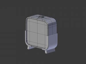 digital clock h-100 Model 3D