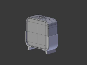 digital clock h-100 3D Model