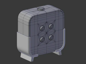 digital clock h-100 3D Model