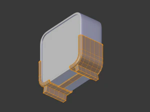 digital clock h-100 3D Model