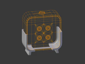 digital clock h-100 3D Model
