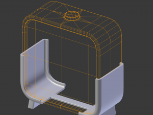 digital clock h-100 Model 3D