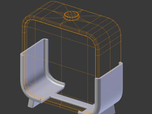digital clock h-100 3D Model