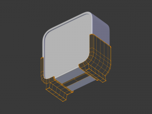 digital clock h-100 Model 3D