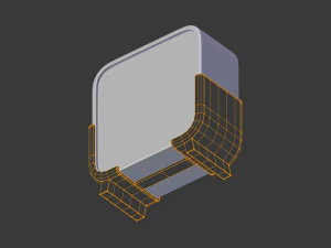digital clock h-100 3D Model